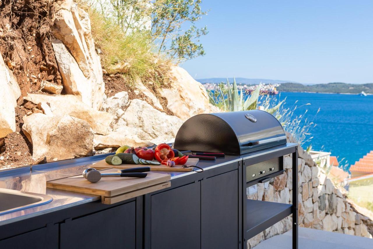 Villa Adria View With Heated Pool I Trogir Exterior foto