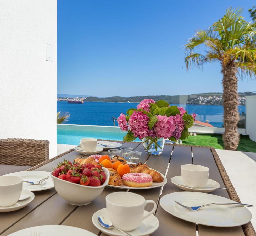 Villa Adria View With Heated Pool I Trogir Exterior foto
